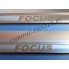Накладки на пороги (матовая нерж.сталь) Ford Focus II/III (2004-/2011-) бренд – Croni дополнительное фото – 2